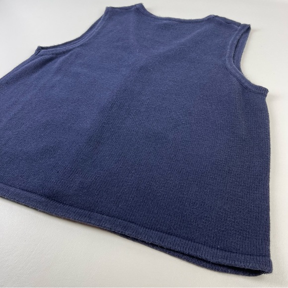 Vintage Fall Autumn Sleeveless Cardigan Sweater 90s Basic Editions Womens 2XL - Picture 11 of 14